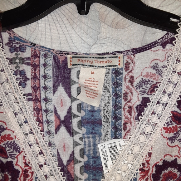 Flying Tomato Crochet Embroidered Tunic - Picture 4 of 5